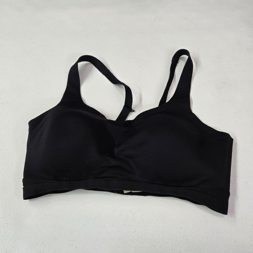 Lululemon Women Bra 32DD Black Lightly Lined Underwire Adjustable Straps